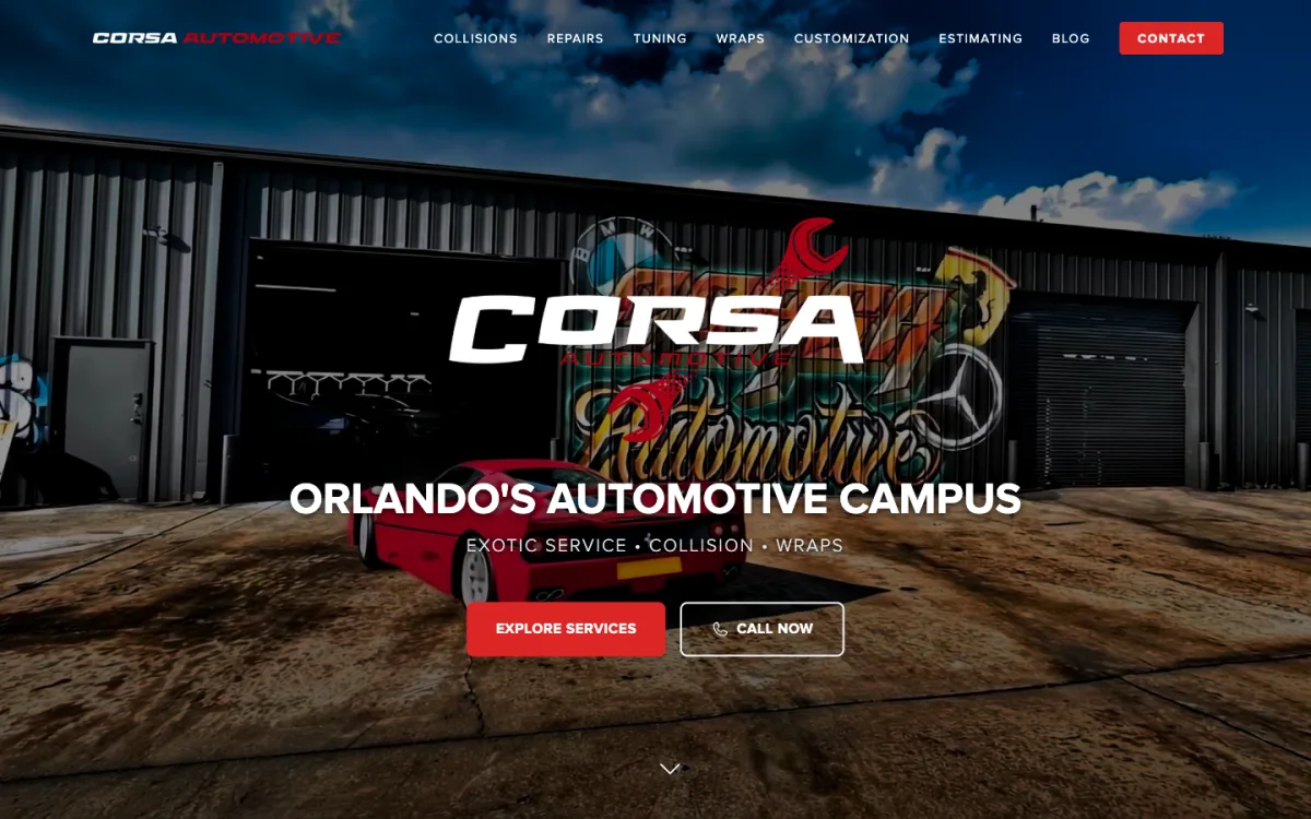 Home page of corsaauto.com
